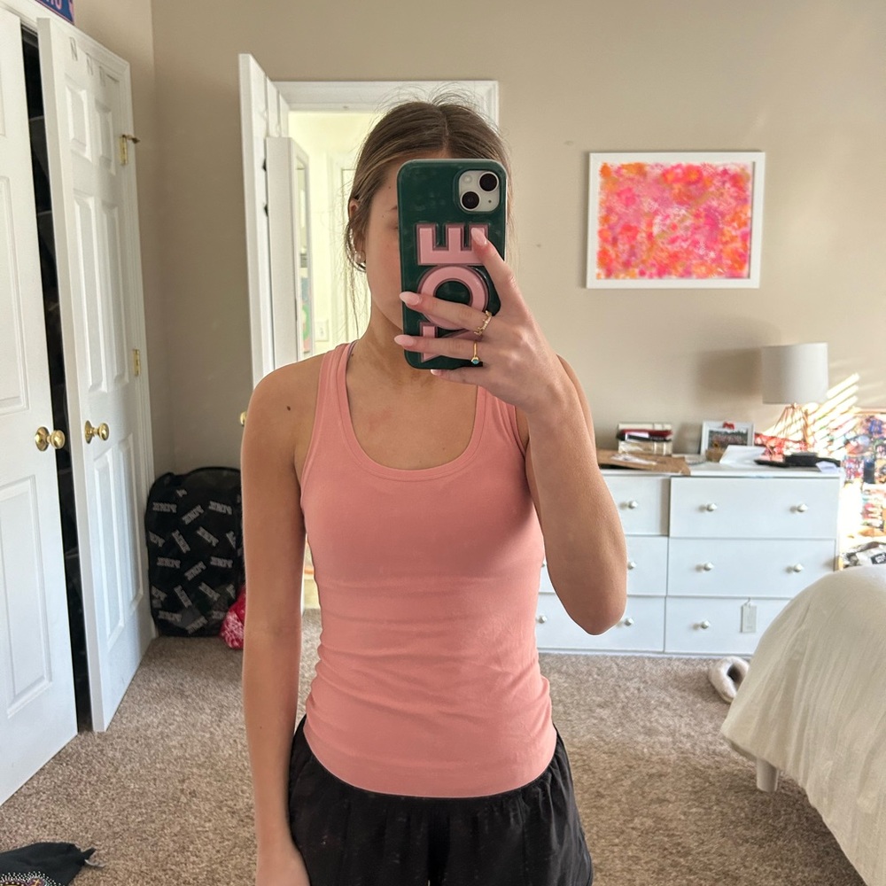 Pink lululemon tank